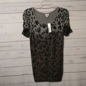 Worthington animal ombre print top size small 0157